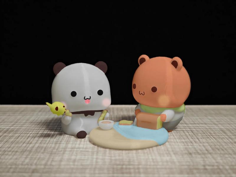 Couple Bear Spring Camping Series_bubu&Yier