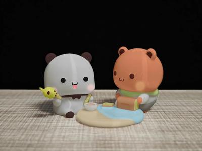 Couple Bear Spring Camping Series_bubu&Yier