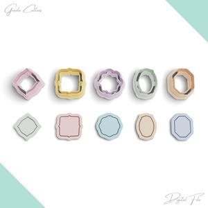 Vintage Frames Polymer Clay Cutter Package, 5 Models, 2 Cutter Version, 5 Sizes Included, No: 958