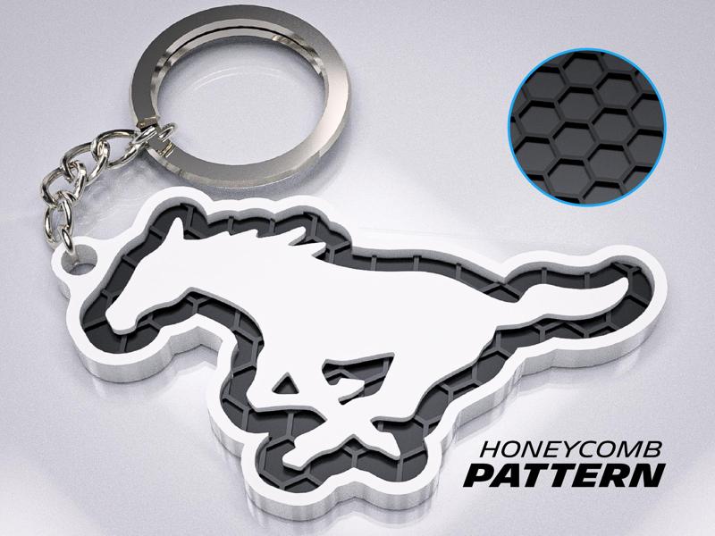 Mustang Keychain