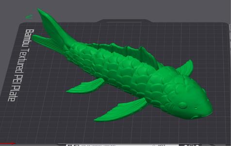 Articulated Koi - Printed small just for reference