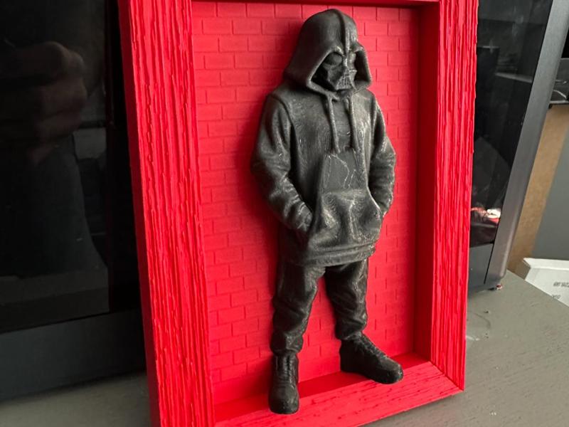 Wooden Picture Frame Star Wars Darth Vader 3D Pic
