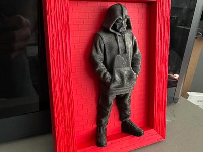 Wooden Picture Frame Star Wars Darth Vader 3D Pic