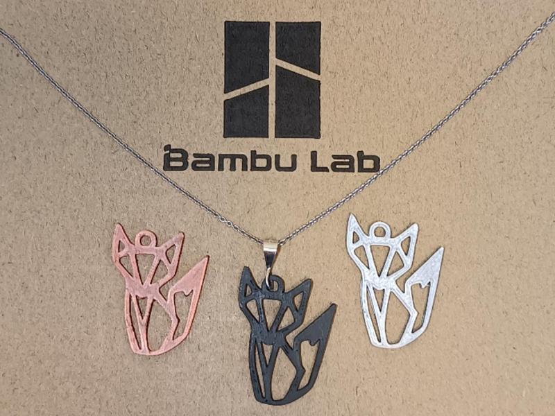 Fox Polygon Style Necklace/Earring