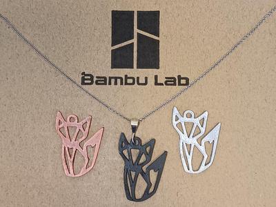 Fox Polygon Style Necklace/Earring