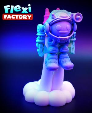 Flexi Factory Spacemoji with stand and 3MF Included!