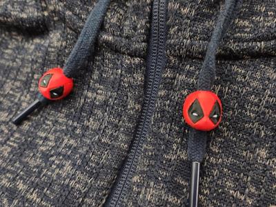 Deadpool Head Drawstring Beads - AMS - No supports