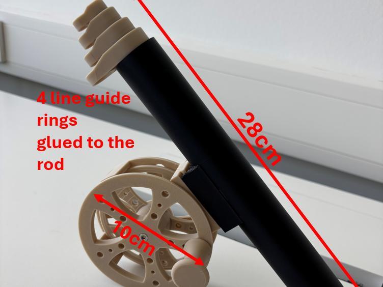 Fishing rod with reel