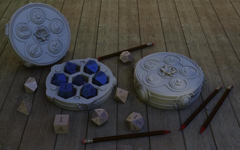 5 Elements dice Holder