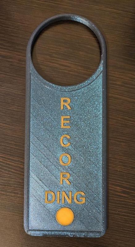 Recording Door Hanger Sign