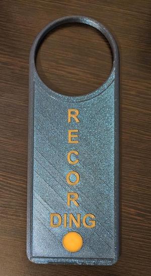 Recording Door Hanger Sign