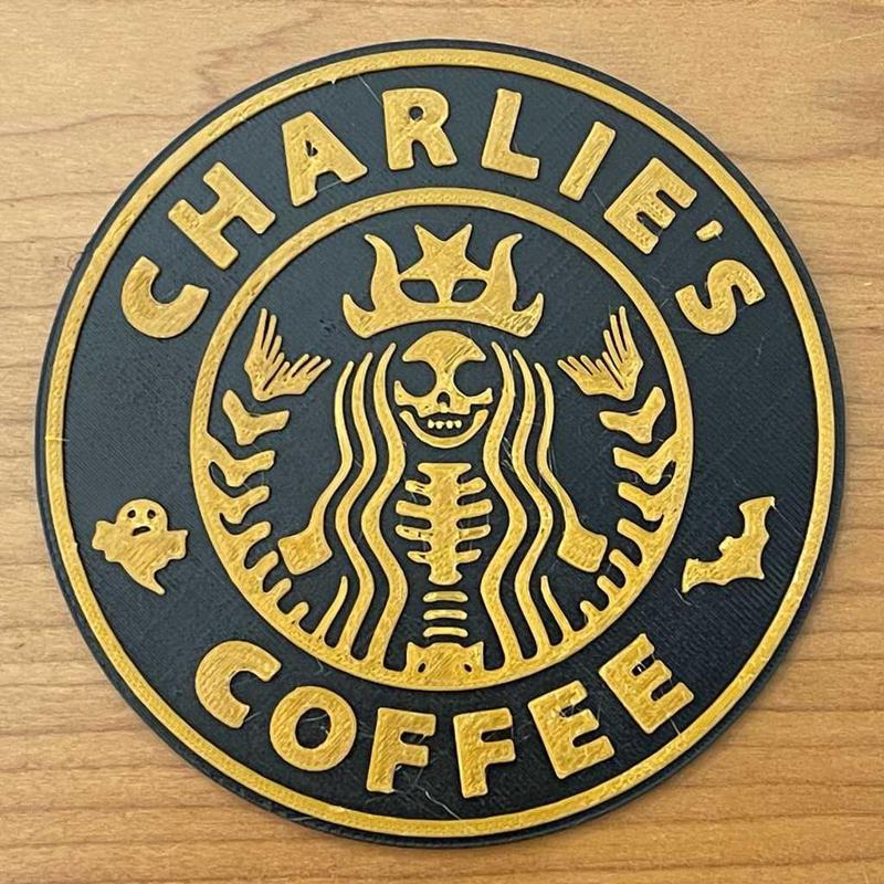 Customizable Starbucks Halloween Coaster