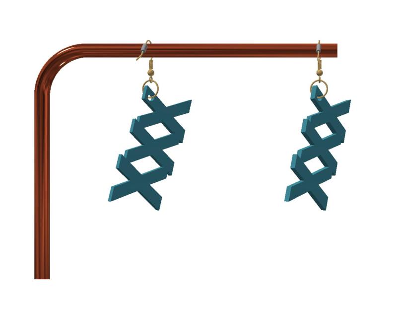 Naughty keychain / earrings