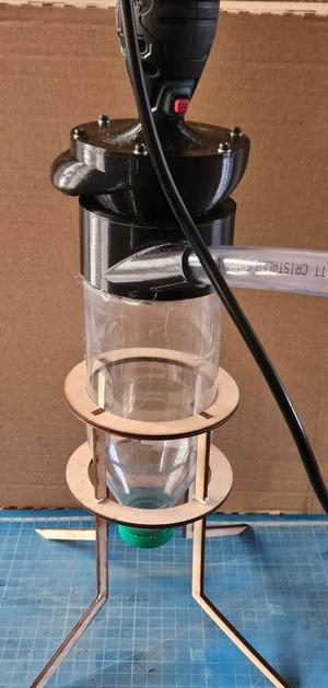 Cyclone bouteille vaccum dust bottle collector for mini cnc