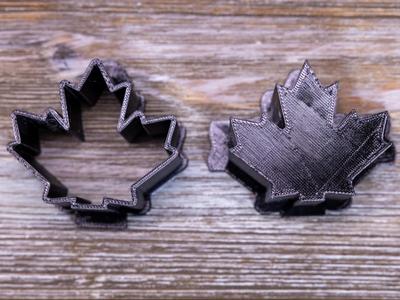 Cake Pop Disc Tool Maple Leaf