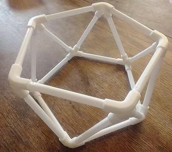 Straw Pentagonal Antiprism Connector