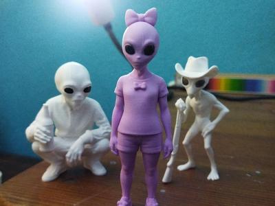 Small Alien Girl (cute but deadly)