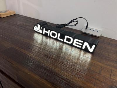 Holden Commodore Badge Logo with Lion - Light Up