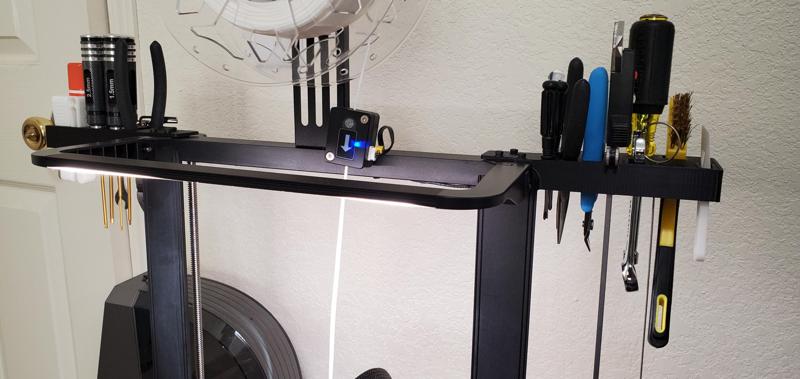 Tool Holder for Ender 3 V3 KE/SE with LED Light Bar, left & right for more tools