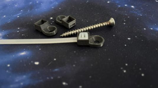 Screw Mounted Cable Zip Ties 4.8mm Width, M3, M4 & M5