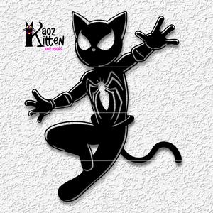 spidercat wall art super hero wall decor