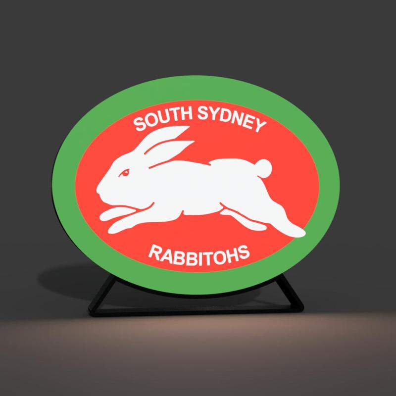 South Sydney Rabbitohs Lightbox LED Lamp
