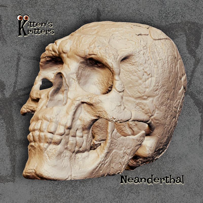 Realistic Neanderthal Skull Halloween Decor