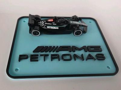 Mercedes AMG Petronas F1 Hot Wheels Display Ver A