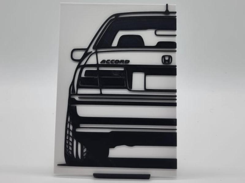 2D Wall Art Honda Accord Coupe