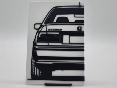 2D Wall Art Honda Accord Coupe