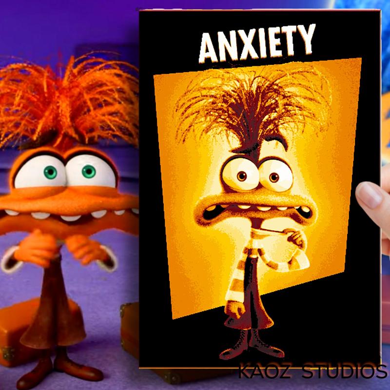 Anxiety Inside Out 2 Movie fanart wall art EASY on any printer!
