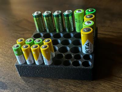Battery Holder – AA & AAA Organizer