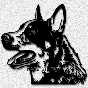 blue heeler wall art dog wall decor animal decoration