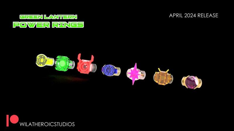 Green Lantern Corp Ring Set