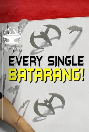Every Single Batarang!! (3D Printable)