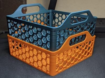 Stackable Basket Bins with Handles