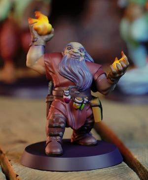 Shaxire the Wizard - D&D, Pathfinder, fantasy tabletop mini 