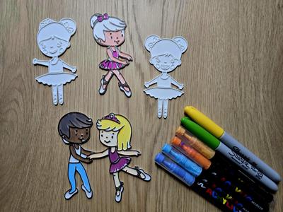 Ballet Ballerina Dancing Art DIY Color NO AMS 2