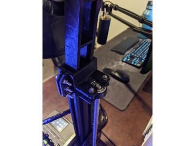 Kingroon KP3S top-mounted spool holder collar and z-axis stabilization