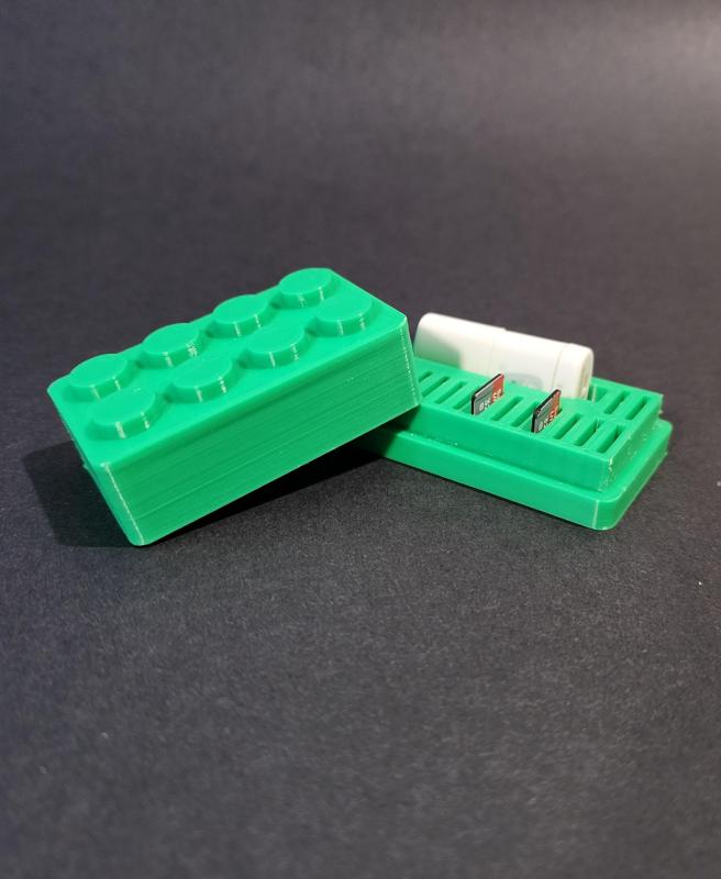 Lego Style Micro SD Card Holder
