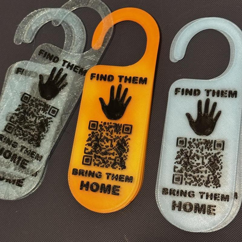 MMIW - MMIP - MMIR | QR door-sign hanger