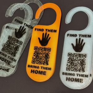 MMIW - MMIP - MMIR | QR door-sign hanger
