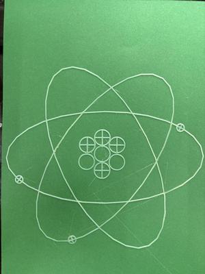 Tactile image: atom