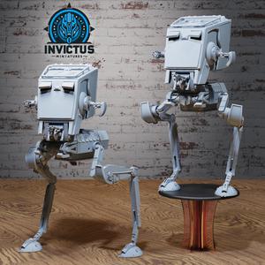 Bipedal Walker / Alien Siege Engine / War Machine / Roving Vehicle / Space Infantry Robot / Star Battle / Steampunk Construct / Cosmic Invasion Army / Cyberpunk / Sci-Fi