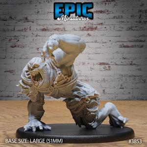 Big Flesh Ghoul Crawling / Evil Spirit / Undead Humanoid Beast / Zombie Spawn / Graveyard Encounter