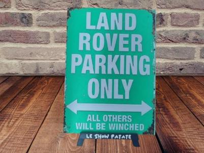 Plaque vintage Land Rover Hueforge