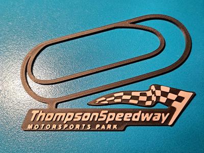 Thompson Speedway Track Map Wall Art