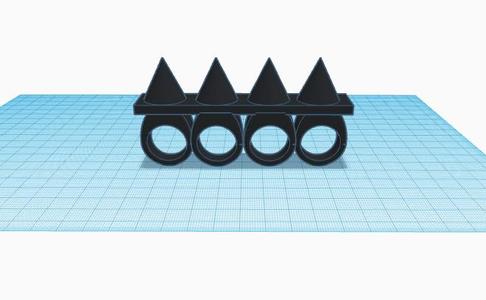 Spiked Knuckles Size 10