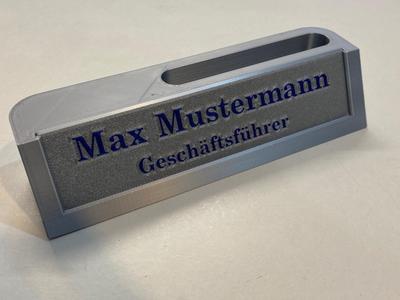 Customizable Desk Nameplate