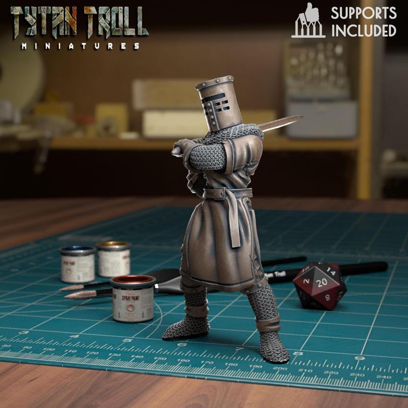 Black Knight Pose 02 [Pre-Supported]